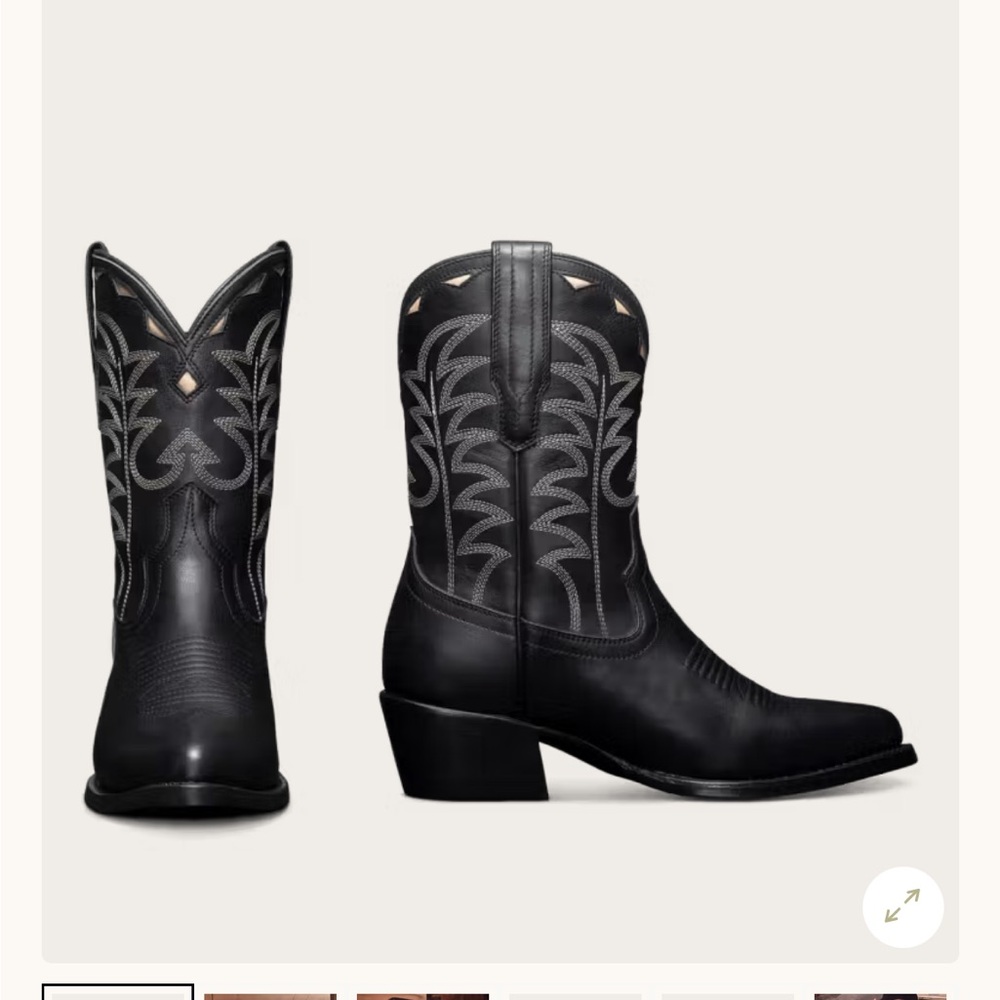 Worn once!  Tecovas Jolene Black Boot, size 7.5
